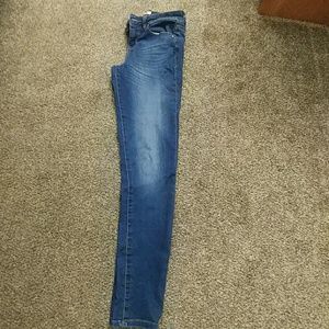 Lei junior size 3 light medium faded wash jeggings